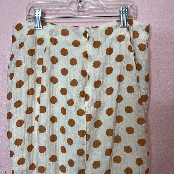Mango Polka-Dot Pleated Skirt. Size M - Picture 9 of 11